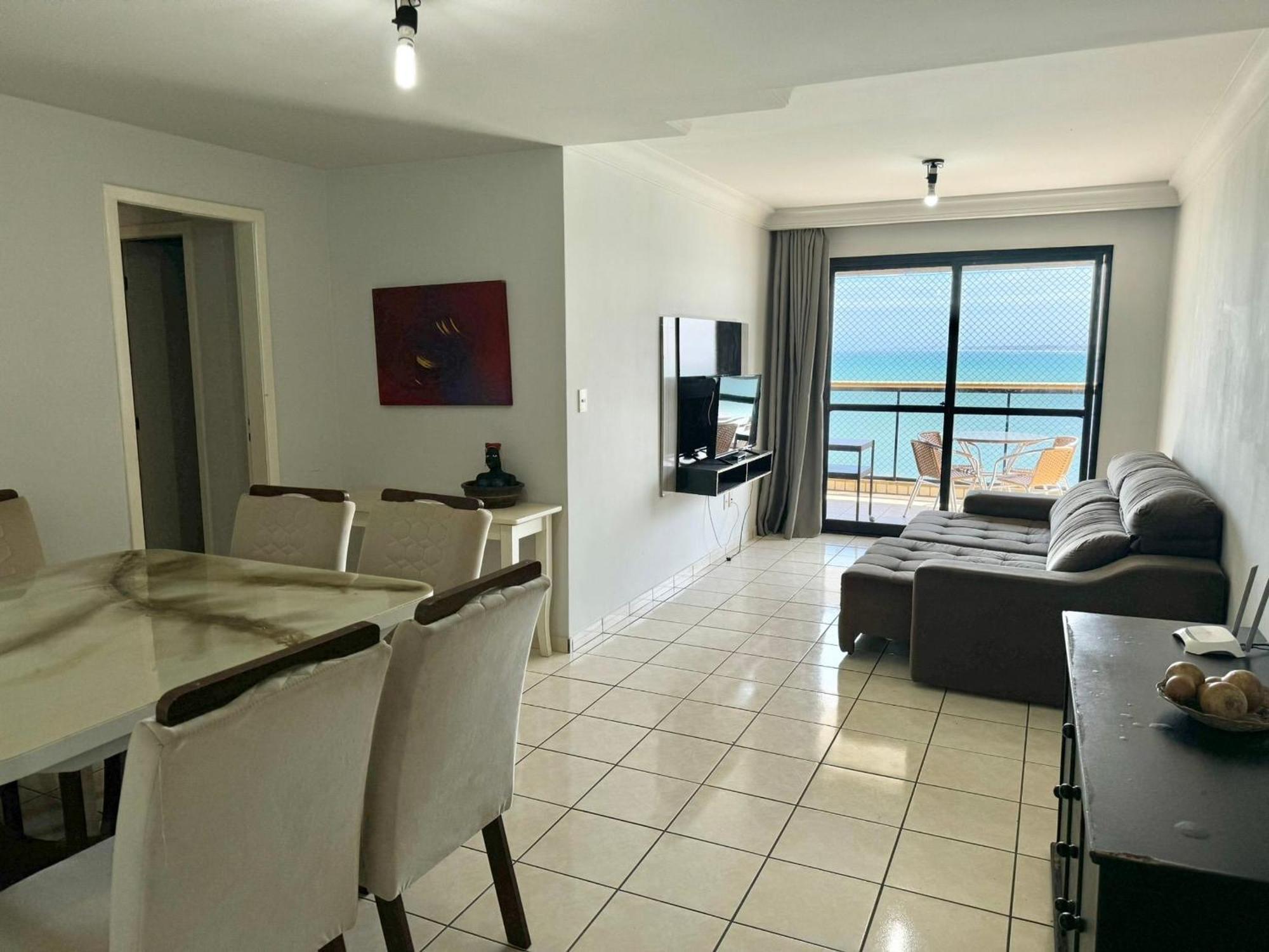 Praia Do Morro - Apt. Canto Nobre, Frente Total Para O Mar, 4 Quartos 1 Vaga De Garagem, 2 Banheiros กวาราปารี ภายนอก รูปภาพ